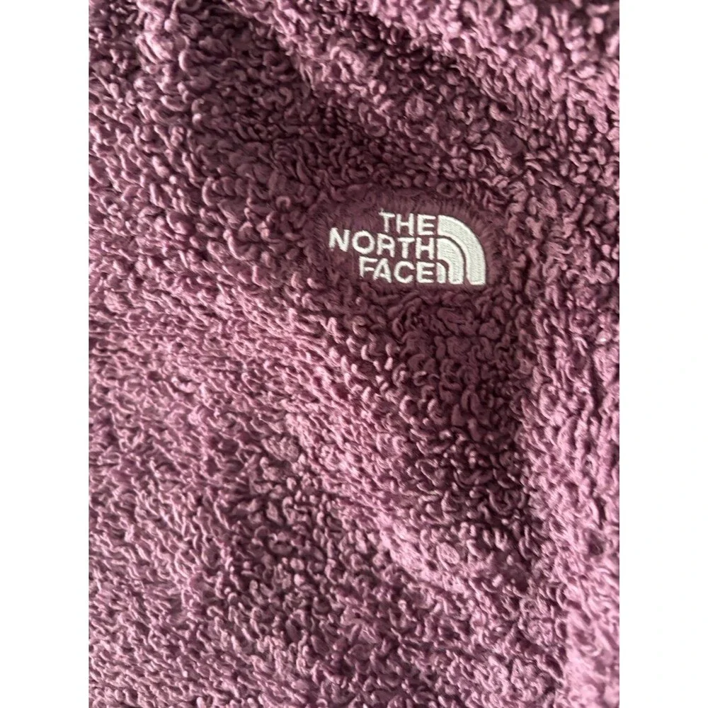 The North Face full zip fleece Jacket Coat Girls M 10/12 Purple Full Zip